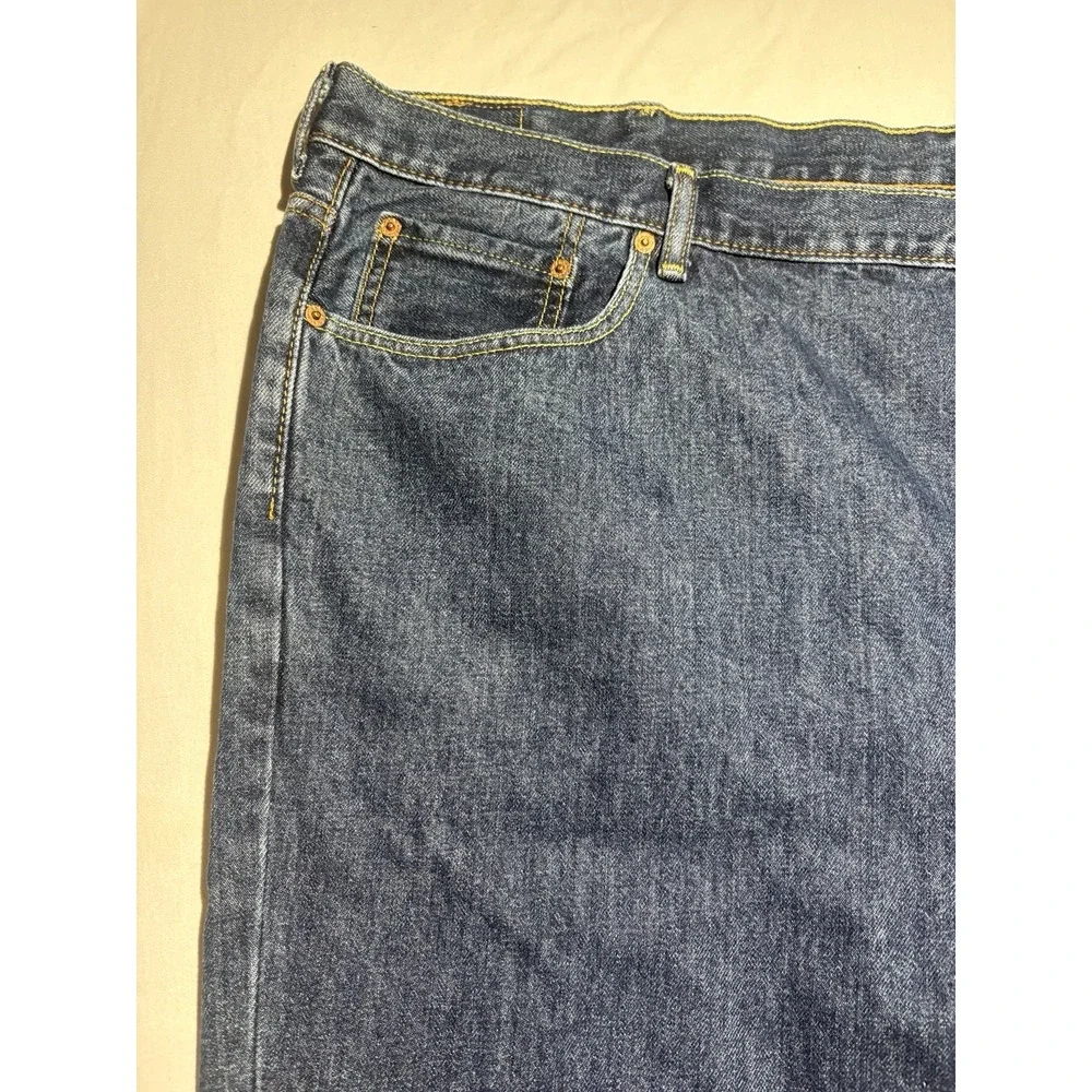 Levis 550 Relaxed Fit Jeans Mens 52x29 Blue Denim Big Tall Cotton Pants